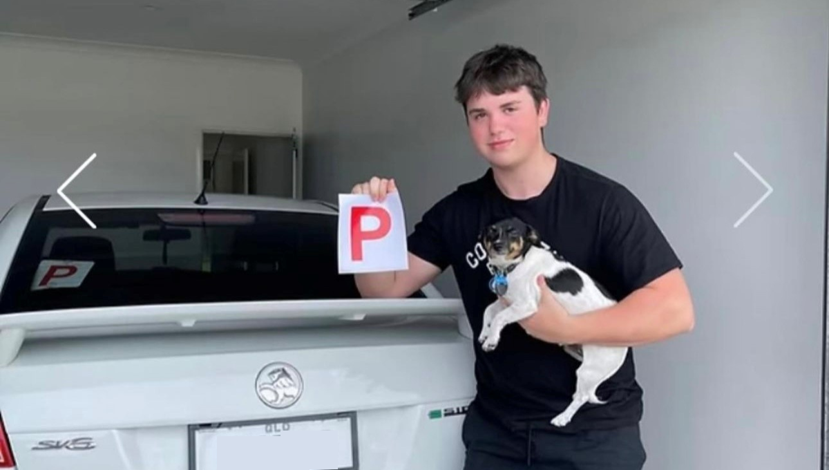 Harrison Payne with his P plate