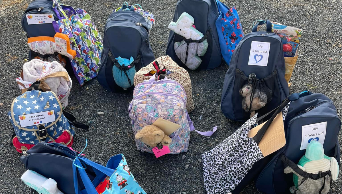 Photo of Bright Bags QLD donation for kids