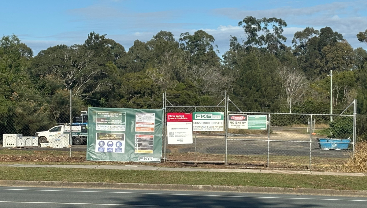 Site photo where the new Caboolture PCYC will be built