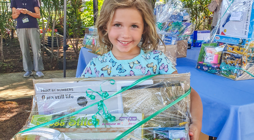 Photo of a little girl at the Wellbeing Expo