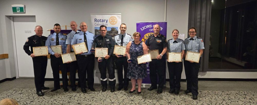 First Responders recipients of Combined Services Awards