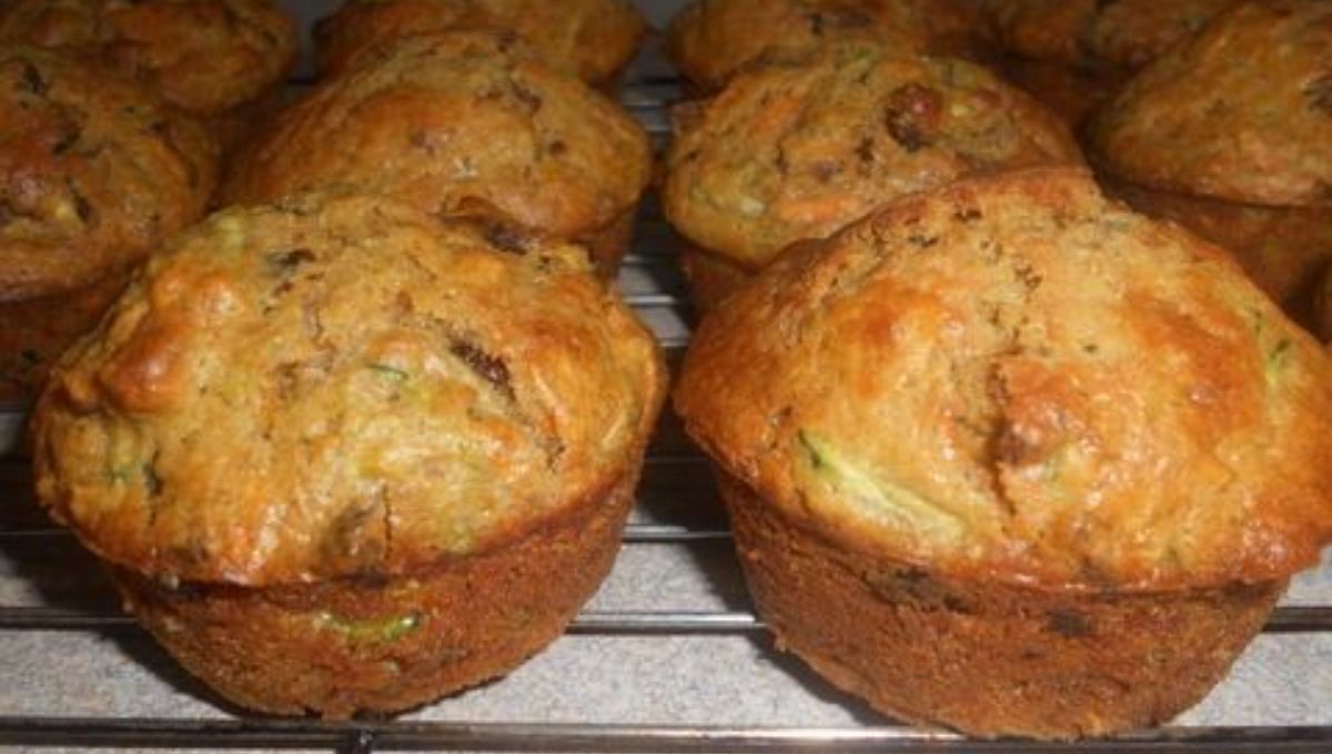 carrot zucchini and date muffins